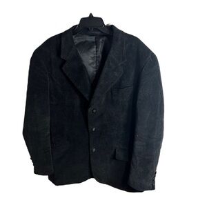 Vintage Tom Tailor Corduroy Blazer Black Men’s Velour 45R